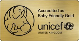 Baby Friendly Gold Award infant feeding logo
